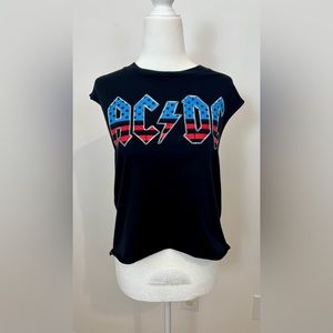 AC/DC Band Top 100% Cotton